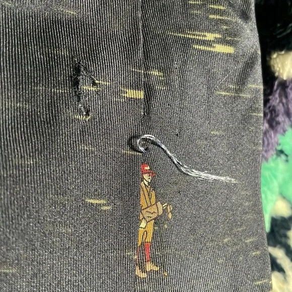 Vintage Golf Tie Necktie Blue with‎ Men playing Golf  Proffitts vintage scene - Picture 7 of 7